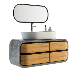 Bathroom Vanity Set With Wooden Drawers
