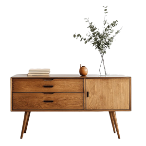 Midcentury Modern Wooden Sideboard
